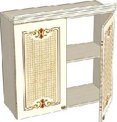 Шкаф 800 с двумя дверьми (Ш×В×Г): 800×704×320 мм ЛД 231.070 Жемчуг ― Мебель в Краснодаре