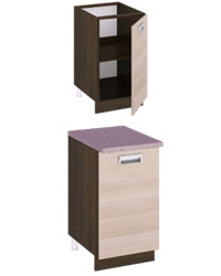 Шкаф кухонный с 1-й дверью ПМ-115.08 R Размер (Ш×Г×В): 450х600х860 Латте1 ― Мебель в Краснодаре