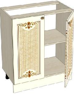 Стол 800 с двумя дверьми (Ш×В×Г): 800×804×468 мм ЛД 231.180 Жемчуг ― Мебель в Краснодаре