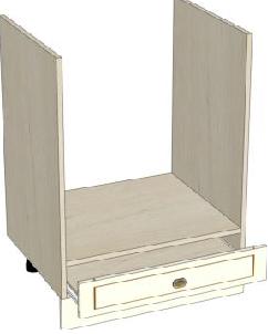 Стол под встраиваемую духовку (Ш×В×Г): 600×804×468 мм ЛД 231.200 Жемчуг ― Мебель в Краснодаре