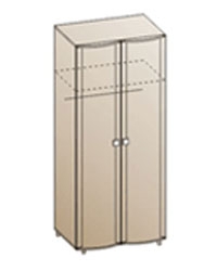 ШК-302 Шкаф для одежды и белья ШхВхГ (мм):896х2172х620 ― Мебель в Краснодаре