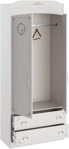 Шкаф комбинированный для одежды Ариэль ТД-280.07.22  (Ш×Г×В): 902×434×2161 ― Мебель в Краснодаре