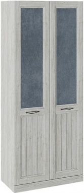 Шкаф для одежды с 2 глухими дверями «Кантри» СМ-308.07.220 (з)  Замша синяя/Винтерберг (Ш×Г×В): 897×454×2171