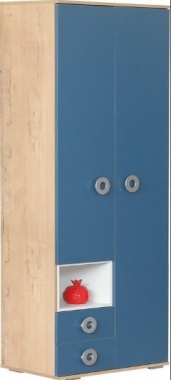 Шкаф 2-х дверный №4 Космос Альпийское Озеро  ш=800 мм, в=2100 мм, г=520 мм
