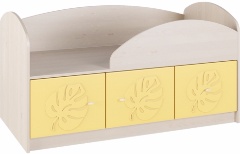 Маугли МДМ-1К Кровать Жёлтый (ШxГxВ):1440х742х765 ― Мебель в Краснодаре