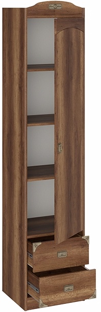 Шкаф комбинированный для белья «Навигатор» ТД-250.07.21 (Д×Г×В): 470×434×2161 ― Мебель в Краснодаре