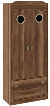 Шкаф комбинированный для одежды с иллюминатором «Навигатор» СМ-250.07.22 (Ш×Г×В): 902×434×2161