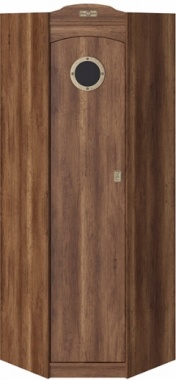 Шкаф угловой с иллюминатором «Навигатор» СМ-250.07.23 (Ш×Г×В): 757×757×2161