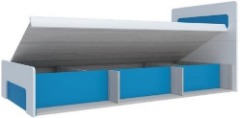 «Палермо-Юниор» Кровать с подъемным механизмом 0,9 Синий  Ш × В × Г  2048х903х960 мм ― Мебель в Краснодаре