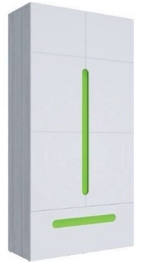 «Палермо-Юниор» Шкаф 2х створчатый с ящиком Зелёный  Ш × В × Г 1068х2110х445 мм ― Мебель в Краснодаре