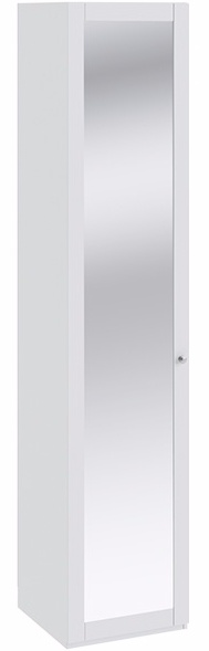 Шкаф для белья с зеркальной дверью «Ривьера» СМ 241.21.001 (Ш×Г×В): 447×452×2111 ― Мебель в Краснодаре