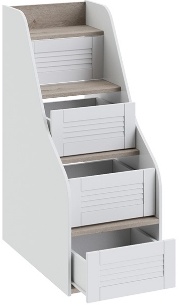 Лестница приставная для двухъярусной кровати «Ривьера» ТД-241.11.12 (Ш×Г×В): 482×839×1213 ― Мебель в Краснодаре