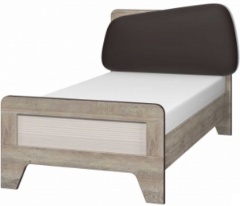 Кровать с мягким элементом 900 с настилом ИД 01.265  В:1000 Ш:964 Г:2084 ― Мебель в Краснодаре