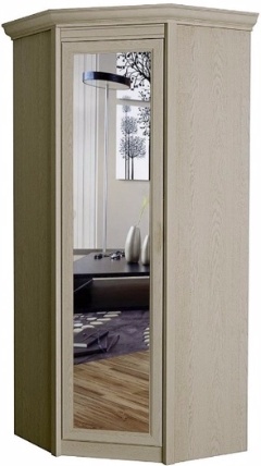 Флоренция 662 шкаф угловой с зеркалом Дуб Гарвард (ШхВхГ): 625х2316х595 ― Мебель в Краснодаре