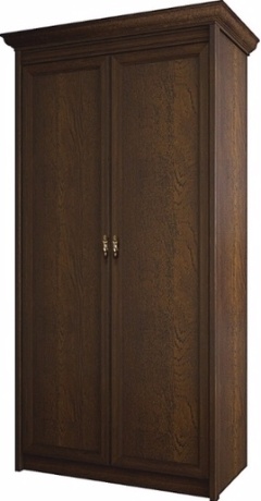 Флоренция 661 шкаф для одежды 2-дверный Дуб Оксфорд (ШхВхГ): 1250x2316x595 ― Мебель в Краснодаре