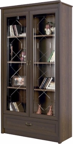 Флоренция 667 шкаф для книг Дуб Оксфорд (ШхВхГ): 1140x2160x460 ― Мебель в Краснодаре