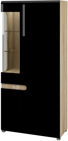 Шкаф комбинированный Леонардо МН-026-19  Д 90 x В 193 x Г 42 ― Мебель в Краснодаре