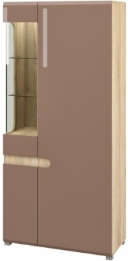 Шкаф комбинированный Леонардо Коричневый МН-026-19 Д 90 x В 193 x Г 42