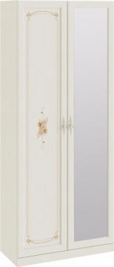 Шкаф для одежды с 1-ой глухой и 1-ой зеркальной дверями «Лючия» СМ-235.22.03 (Ш×Г×В): 895×429×2161