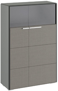 Шкаф комбинированный с 2-мя дверями «Наоми» ТД-208.07.29 (Ш×Г×В): 866×340×1322