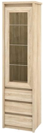 Шкаф комбинированный МН-033-04 Ш х В х Г:  57 х 210 х 44 см ― Мебель в Краснодаре
