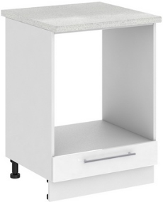 Кухня Олива ШНД 600 Шкаф нижний духовой Белый ― Мебель в Краснодаре
