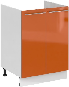 Кухня Олива ШНМ 600 Шкаф нижний мойка Оранж ― Мебель в Краснодаре