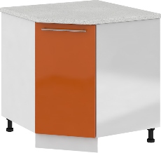 Кухня Олива ШНУ 850*850 Шкаф нижний угловой Оранж ― Мебель в Краснодаре