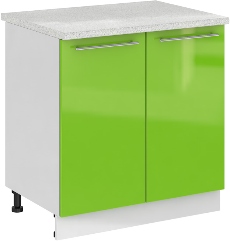 Кухня Олива ШН 800 Шкаф нижний Зелёный ― Мебель в Краснодаре