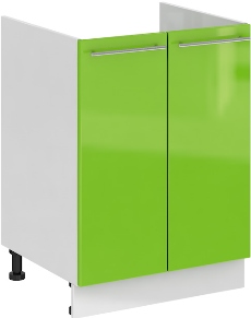 Кухня Олива ШНМ 600 Шкаф нижний мойка Зелёный ― Мебель в Краснодаре