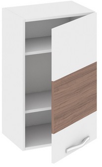Шкаф верхний (правый) (Оливия (Темная)) В_72-45_1ДР(Б) Размеры (Ш×Г×В): 450×323×720 ― Мебель в Краснодаре