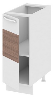 Шкаф нижний (левый) (Оливия (Темная)) Н_72-30_1ДР(Б) Размеры (Ш×Г×В): 300×582×822 ― Мебель в Краснодаре