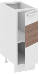 Шкаф нижний (правый) (Оливия (Темная)) Н_72-30_1ДР(А) Размеры (Ш×Г×В): 300×582×822 ― Мебель в Краснодаре