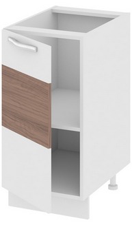 Шкаф нижний (левый) (Оливия (Темная)) Н_72-40_1ДР(Б) Размеры (Ш×Г×В): 400×582×822 ― Мебель в Краснодаре