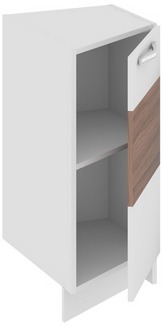 Шкаф нижний торцевой (правый) (Оливия (Темная)) НТ_72-40(45)_1ДР(А) Размеры (Ш×Г×В): 400×582×822 ― Мебель в Краснодаре