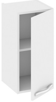 Шкаф верхний (Оливия (Белый универс.)) В_60-30_1ДР Размеры (Ш×Г×В): 300×323×600 ― Мебель в Краснодаре