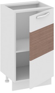 Шкаф нижний нестандартный (правый) (Оливия (Темная)) Нн_72-45_1ДР(А) Размеры (Ш×Г×В): 450×432×822 ― Мебель в Краснодаре