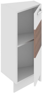 Шкаф нижний нестандартный торцевой (правый) (Оливия (Темная)) НнТ_72-40(45)_1ДР(А) Размеры (Ш×Г×В): 400×432×822 ― Мебель в Краснодаре