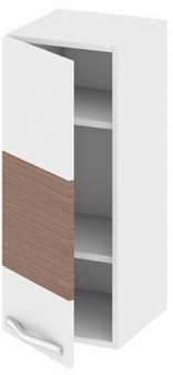 Шкаф верхний (левый) (Оливия (Темная)) В_72-30_1ДР(А) Размеры (Ш×Г×В): 300×323×720 ― Мебель в Краснодаре