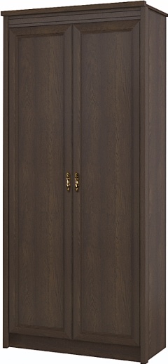 Флоренция 640 шкаф для одежды 2-дверный Дуб Оксфорд (ШхВхГ):  961х2130х461 ― Мебель в Краснодаре