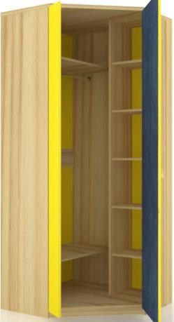 Шкаф угловой ЛД 507.160 (Ш×В×Г): 900×2102×900 мм ― Мебель в Краснодаре