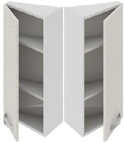 Шкаф верхний торцевой (Синга (Крем)) ВТ_72-40(45)_1ДР Размеры (Ш×Г×В): 400×323×720 ― Мебель в Краснодаре
