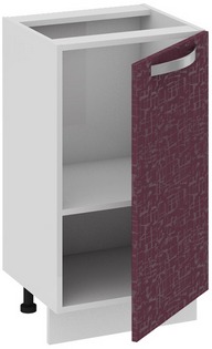 Шкаф нижний нестандартный (Синга (Баклажан)) Нн_72-45_1ДР Размеры (Ш×Г×В): 450×432×822 ― Мебель в Краснодаре