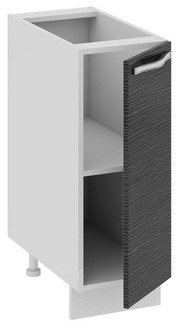 Шкаф нижний (СКАЙЛАЙН (Черный)) Н_72-30_1ДР Размеры (Ш×Г×В): 300×582×822