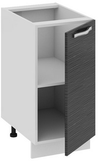 Шкаф нижний (СКАЙЛАЙН (Черный)) Н_72-40_1ДР Размеры (Ш×Г×В): 400×582×822