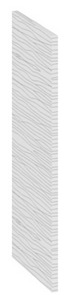 Панель боковая декоративная (Верхняя) ПБд-В_60 СКАЙЛАЙН (Белый) Размеры (Г×В): 305×600 ― Мебель в Краснодаре