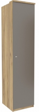 Шкаф одностворчатый Фиджи ЛД 659.221.000 Антрацит  Ш 548 мм В 2326 мм Г 640 мм