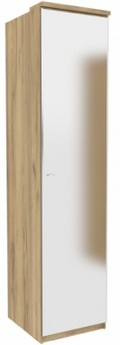 Шкаф одностворчатый с зеркалом Фиджи ЛД 659.223.000 Антрацит  Ш 548 мм В 2326 мм Г 640 мм