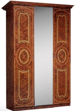 Шкаф 3-х дв. для платья и белья (1 зеркало) К5Ш1/3 1445х580х2230 ― Мебель в Краснодаре