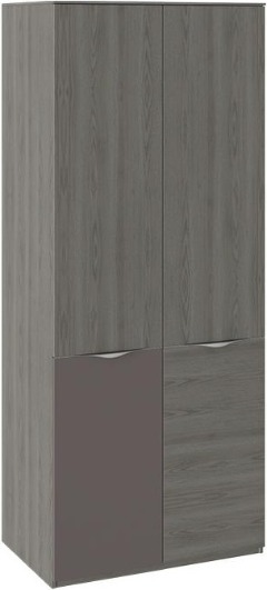 Шкаф для одежды с 1 дверью и 1 с ЛКП Либерти СМ-297.07.025  (Ш×Г×В): 900×600×2188 ― Мебель в Краснодаре